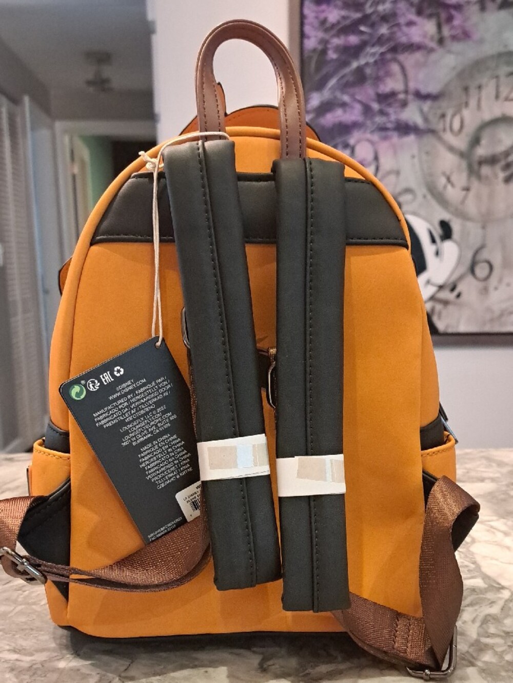 Scar Face Lion King Crossbody Backpack - Orange & Black - Picture 2 of 3